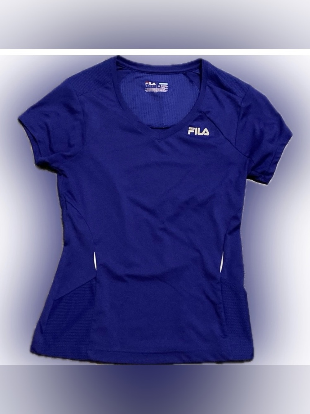 Fila Sport Women's Short Sleeve Athletic Tee - Blue Size M